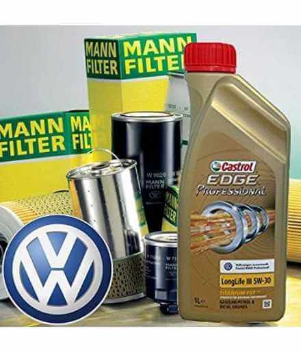Achetez Kit de coupe d'huile moteur Castrol EDGE Professional LL 03 5W-30 5lt + Mann Golf VI / Cabrio VI / Golf Plus -1.8 TSF...