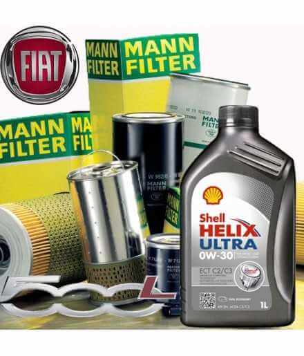 Buy Engine oil cutting kit 5lt Shell Helix Ultra ECT C2 / C3 0W-30 + Mann Filter-500 L 1.6 D MultiJet / 12- filters auto part...