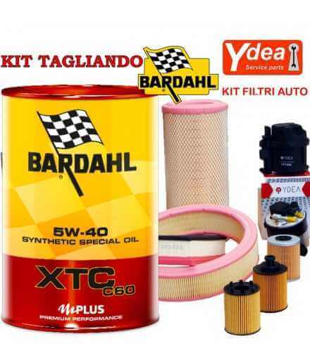 Buy BARDHAL XTC C60 AUTO 5w40 engine oil change and BRAVO II Filters (198) 1.6 MJTD 66KW / 90HP (engine 198A6.000) auto parts...