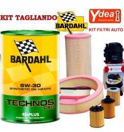 Buy BARDHAL TECHNOS C60 5w30 engine oil change and BRAVO II filters (198) 2.0 MJTD 120KW / 163HP (mot.844A2.000) auto parts s...