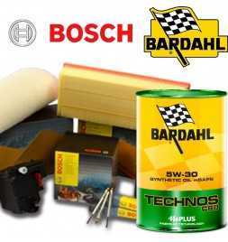 Cambio olio motore 5w30 BARDHAL TECHNOS C60 e Filtri Bosch 206 1.4 HDI 50KW/68CV (mot.DV4TD)