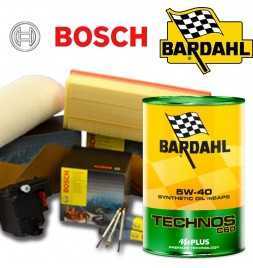 Buy Oil change 5w40 BARDHAL TECHNOS C60 and Bosch filters FORTWO II (451) (II series) 800 CDI 40KW / 54CV (motor OM660 951) a...