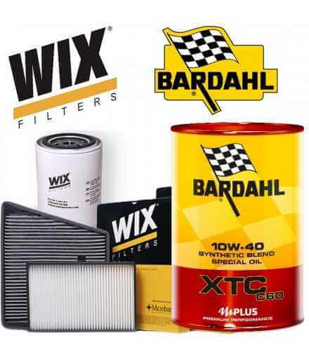 Comprar Cambio de aceite 10w40 BARDHAL XTC C60 y Filtros Wix Mi. a 1.3 JTDm Start & Stop 70KW / 95HP (mot.199B1.000)  tienda ...