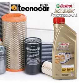 Buy CORSA D 1.2 16V engine oil change 5w30 Castrol Edge Professional LL 04 and 4 Tecnocar filters for cod mot A12XEL from 01/...