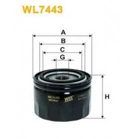 Buy WIX FILTERS oil filter code WL7443 auto parts shop online at best price