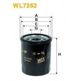 Filtro olio WIX FILTERS codice WL7252