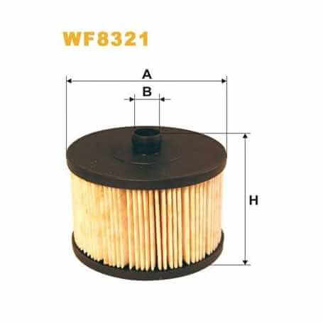 WIX FILTERS filtro de combustible código WF8321