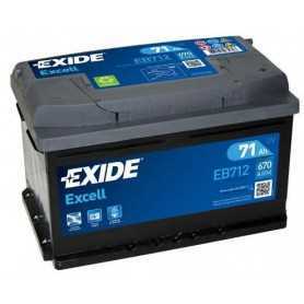 Buy EXIDE starter battery code EB712 auto parts shop online at best price
