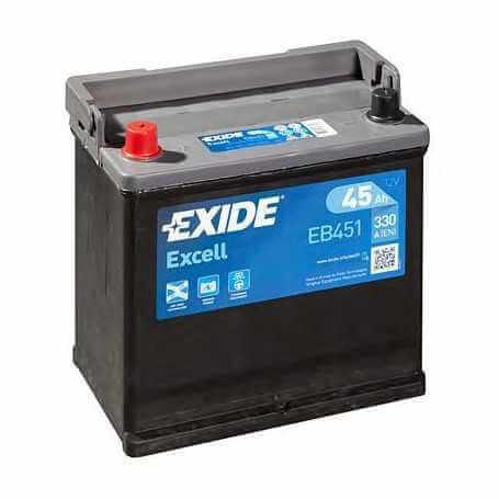 EXIDE starter battery code EB451 best price