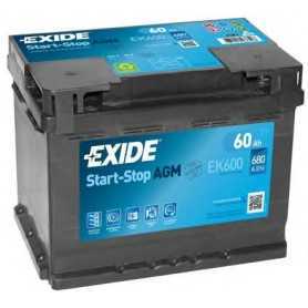 Buy EXIDE starter battery code EK600 auto parts shop online at best price