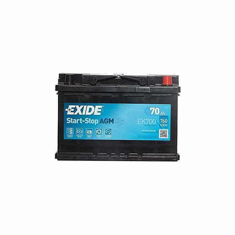 EK700 (067AGM) EXIDE EK700 Start-Stop Batteria 12V 70Ah 760A B13