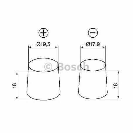 BOSCH starter battery code 0 092 S40 240