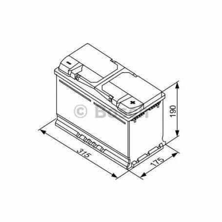 Batterie de démarrage BOSCH code 0092 S50 110