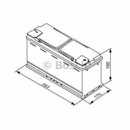 BOSCH Starterbatterie Code 0 092 S5A 150