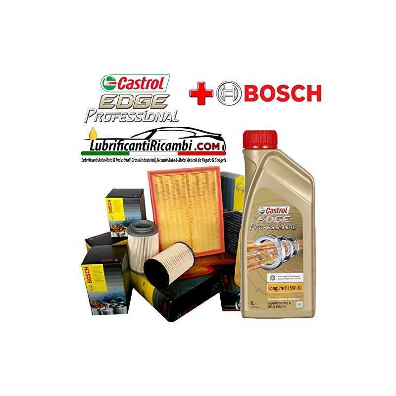Comprar Kit de corte 4 FILTROS Bosch + 5Lt aceite Castrol Professio
