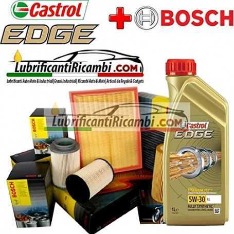 Buy Oil cutting kit CASTROL EDGE 5W30 6LT 4 ORIGINAL BOSCH FILTERS (1457429185, 1457433588, F026402085, 1987432424) auto part...