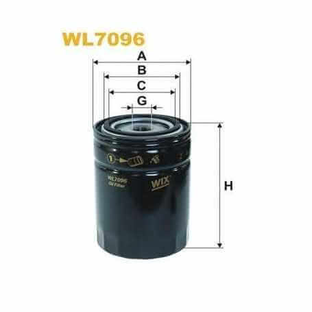 Filtre à huile WIX FILTERS code WL7490
