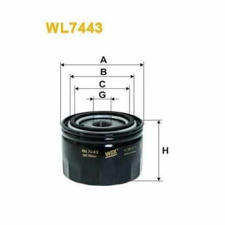 WIX FILTERS oil filter code WL7473