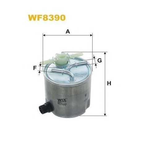 WIX FILTERS filtro de combustible código WF8437