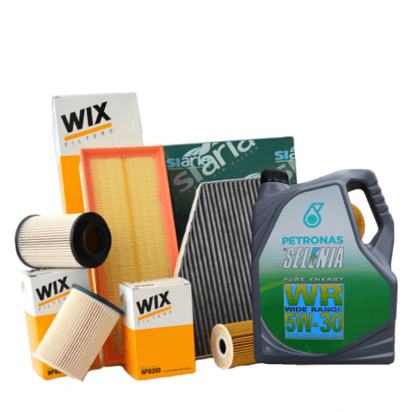 Achetez Service de voiture FIAT PANDA (169) 3 filtres WIX FILTRES WF8408 WL7464 WA9666 5 LT Selenia WR Pure Energy 5w30  Maga...