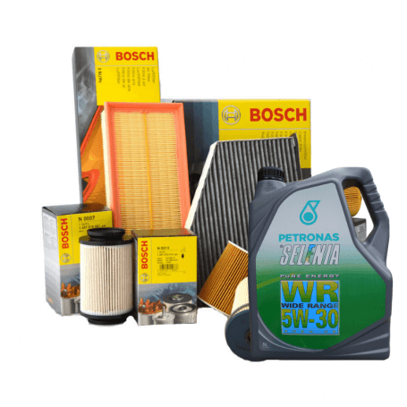 Achetez Service de voiture FIAT DOBLO Cargo (223) 3 filtres BOSCH F026402048 451103300 1457433307 5 LT Selenia WR Pure Energy...