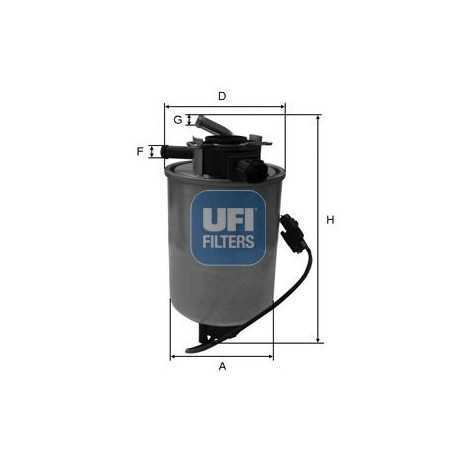 Buy UFI fuel filter code 24.018.01 auto parts shop online at best price