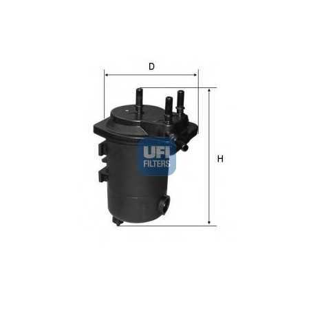 Filtro carburante UFI codice 24.052.00