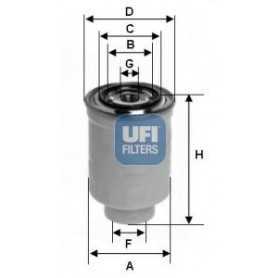 Filtro carburante UFI codice 24.119.00