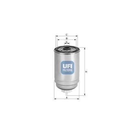 Código de filtro de combustible UFI 24.408.00