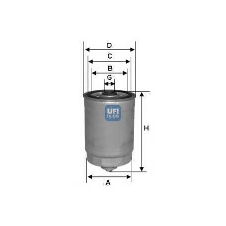Código de filtro de combustible UFI 24.441.00