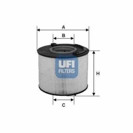 UFI fuel filter code 26.015.00