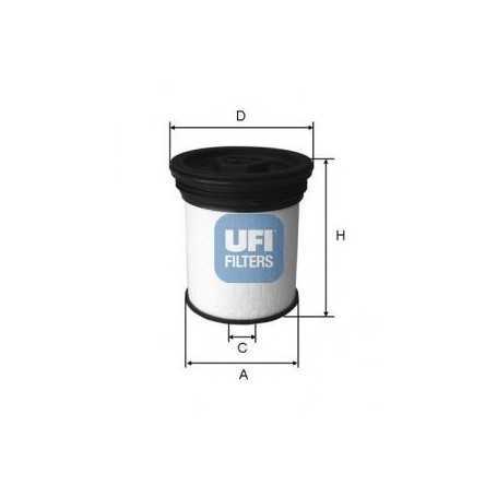 Código de filtro de combustible UFI 26.019.01