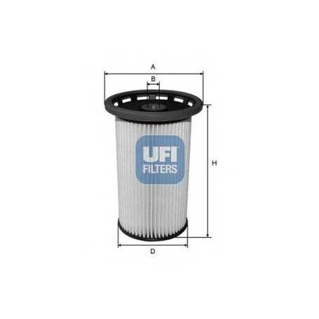 Comprar Código de filtro de combustible UFI 26.038.00  tienda online de autopartes al mejor precio
