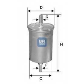 Filtro carburante UFI codice 31.769.00