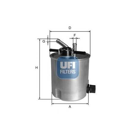 Código de filtro de combustible UFI 55.394.00