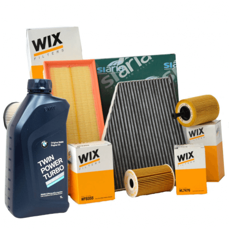 Buy Service Series X5 (E70) 3.0 d KW 155 from 02/2007 with 3 Filters WIX FILTERS WF8365 WL7406 WA6574 5 LT 5w30 Twin Power LL...