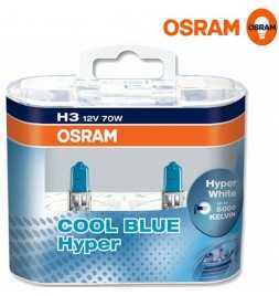 Achetez Ampoules de voiture H3 Cool Blue Hyper Duo - OSRAM  Magasin de pièces automobiles online au meilleur prix