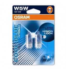 Achetez OSRAM COOL BLUE INTENSE W5W Feux de position halogènes, feux de plaque d'immatriculation, feux de puissance 2825CBI-0...
