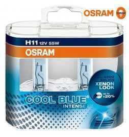 Achetez Lampe frontale halogène OSRAM COOL BLUE INTENSE H11 64211CBI-HCB 4200K et 20% plus de lumière - Duobox packaging  Mag...