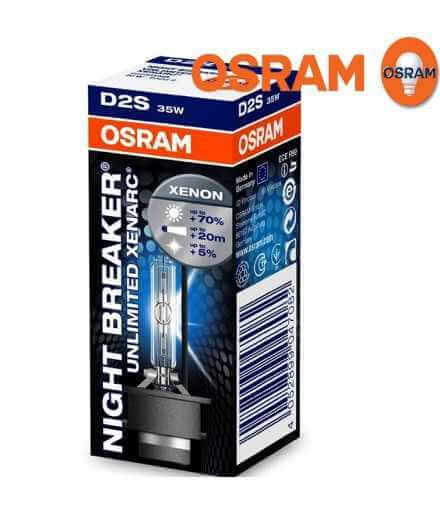 Kaufen OSRAM XENARC NIGHT BREAKER UNLIMITED D2S Xenon-Projektorlampe 66240XNB 70% mehr Licht Autoteile online kaufen zum best...