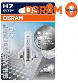 Achetez OSRAM SILVERSTAR 2.0 H7 Lampe halogène pour projecteur 64210SV2-HCB + 60% mehr Licht  Magasin de pièces automobiles o...