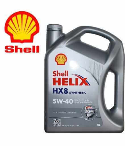 Achetez Shell Helix HX8 Synthetic 5W-40 (SN / CF, A3 / B4, MB229.3) bidon de 4 litres  Magasin de pièces automobiles online a...