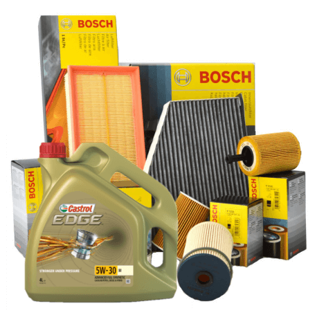 Kaufen AutoAutoservice der Serie 5 520 d KW 120 07/2005 mit 3 BOSCH-Filtern 450906457 F026407072 1457433164 5LT 5w30 Castrol ...