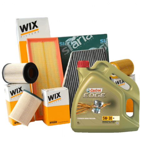 Buy Series 3 (E90) coupon 318 d KW 105 from 02/2007 with 3 Filters WIX FILTERS WF8496 WL7303 WA9601 5 LT 5w30 Castrol Edge LL...