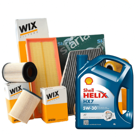 Tagliando FIESTA V (JH_, JD_) 1.6 TDCi KW 66 dal 11/2004 con 3 Filtri WIX FILTERS WF8360 WL7305 WA9564 5 LT 5W30 Helix HX7 AF