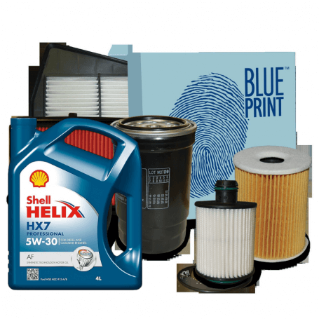 TRANSIT Box coupon (FA_ _) 2.3 BiFuel KW 105 03/2001 3 BLUE PRINT filters ADF122307 ADM52117 ADN12255 5LT 5W30 Helix HX7 AF