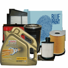 Buy Service A6 Allroad 3.0 TDI 4WD KW 155 from 05/2006 3 BLUE PRINT filters ADV182342 ADV182253 ADV182106 5LT Castrol Edge 5w...