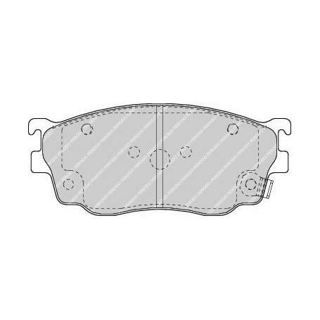 Buy Brake pads kit FERODO code FDB1557 auto parts shop online at best price