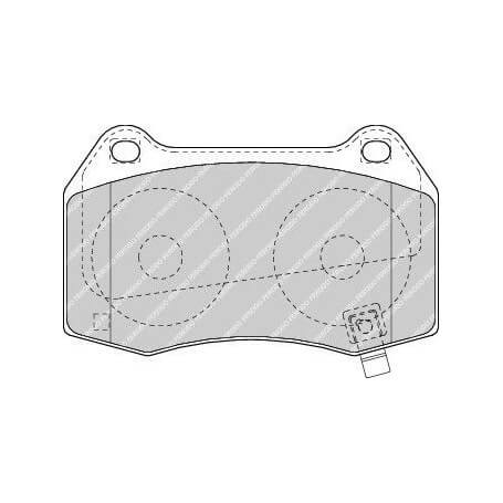 Buy Brake pads kit FERODO code FDB1561 auto parts shop online at best price