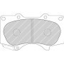 Buy Brake pads kit FERODO code FDB1698 auto parts shop online at best price